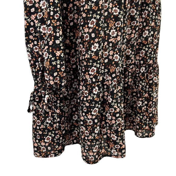 Wild Fabel Multicolor Floral Long Sleeve Mini Dress Small - Picture 2 of 5
